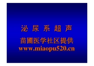 泌尿超声课件