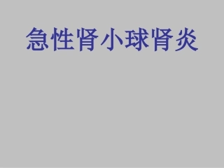 泌尿系统病例加分析