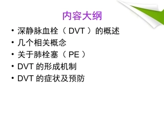 沉寂的杀手深静脉血栓