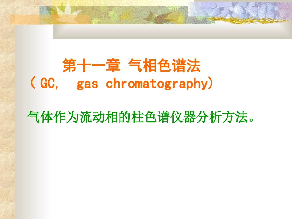 气相色谱流动相的柱色谱仪器分析方法_第1页