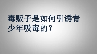 毒贩诱骗的方式
