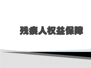 残疾人权益保障