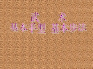 武术基本手型与基本步型.ppt