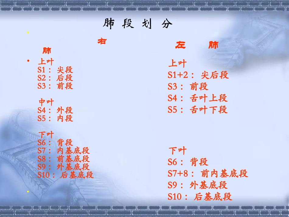 正常胸部CT肺段及淋巴结分区_第2页