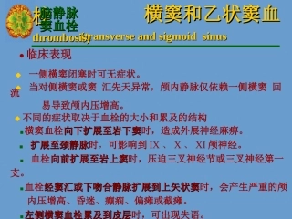 横窦和乙状窦血栓