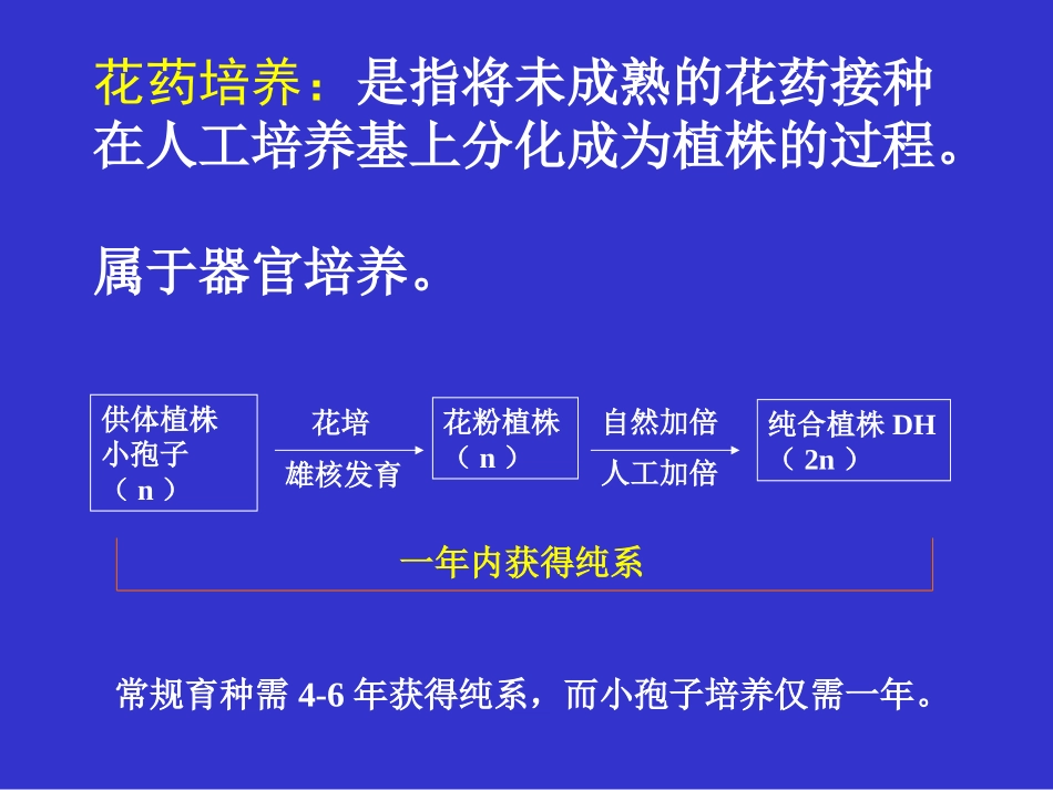 植物花药培养及单倍体植株鉴定-2015资料_第2页