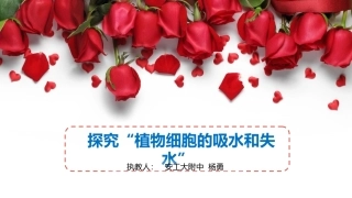 植物细胞的吸水和失水