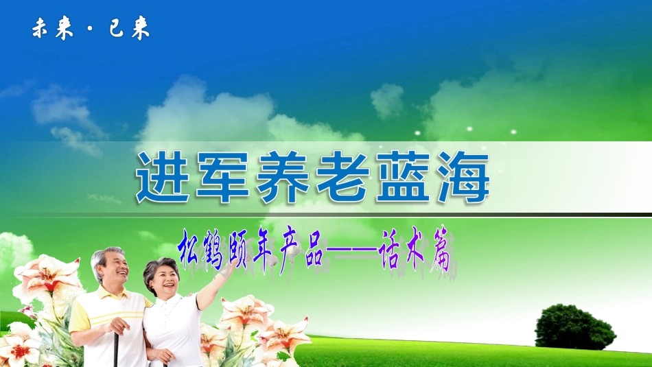 松鹤颐年话术_第1页