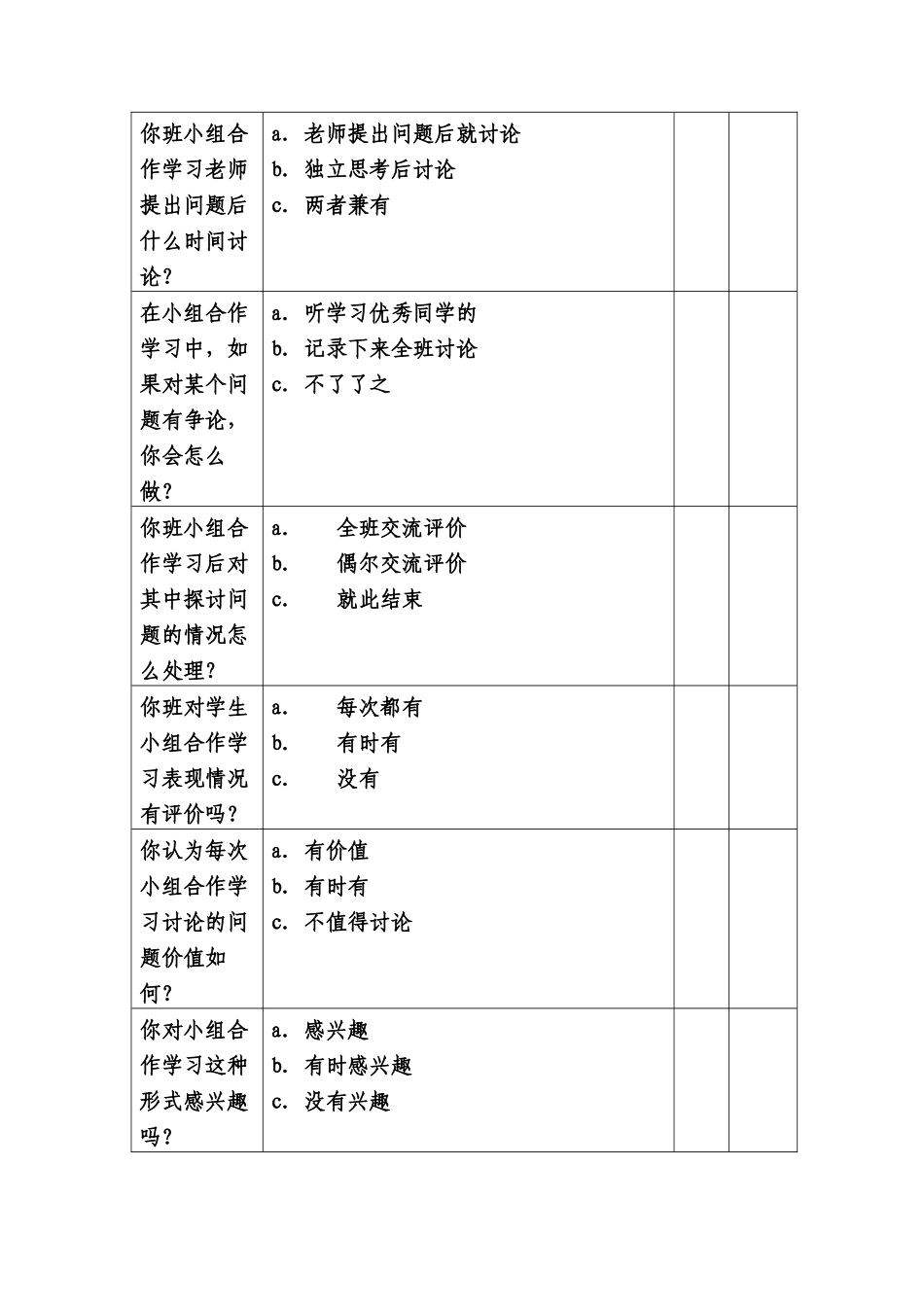 小组合作学习调查表_第3页