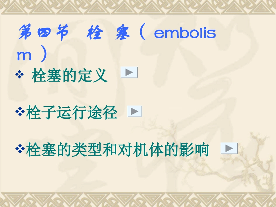 本科血栓拴塞2011_第1页