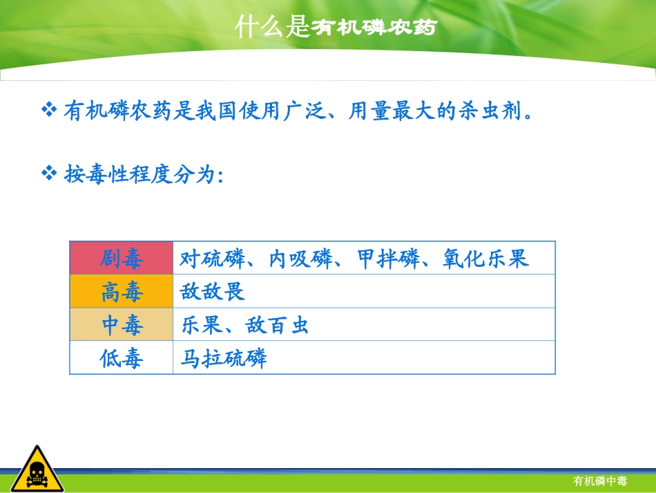 有机磷农药中毒终极版ppt_第3页