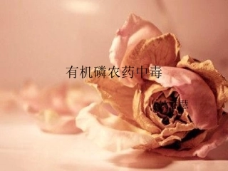 有机磷农药中毒分析