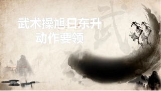 旭日东升武术操