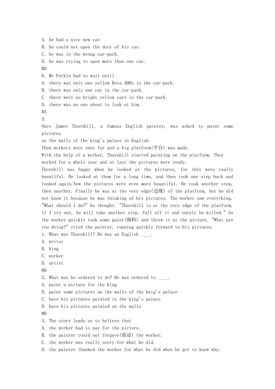 阅读理解30题_第3页