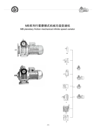 无级调速减速机MB