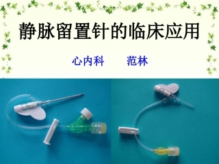 新静脉留置针