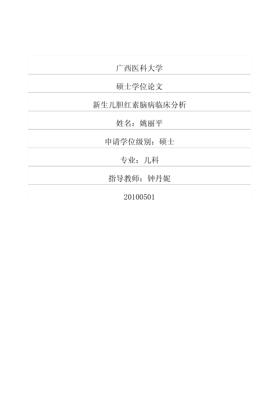 新生儿胆红素脑病临床分析_第1页
