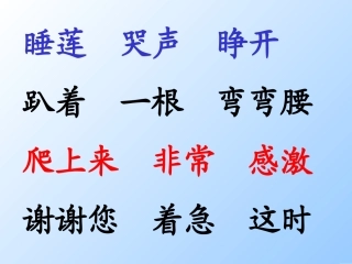人教版小学一年级语文夏夜多美4