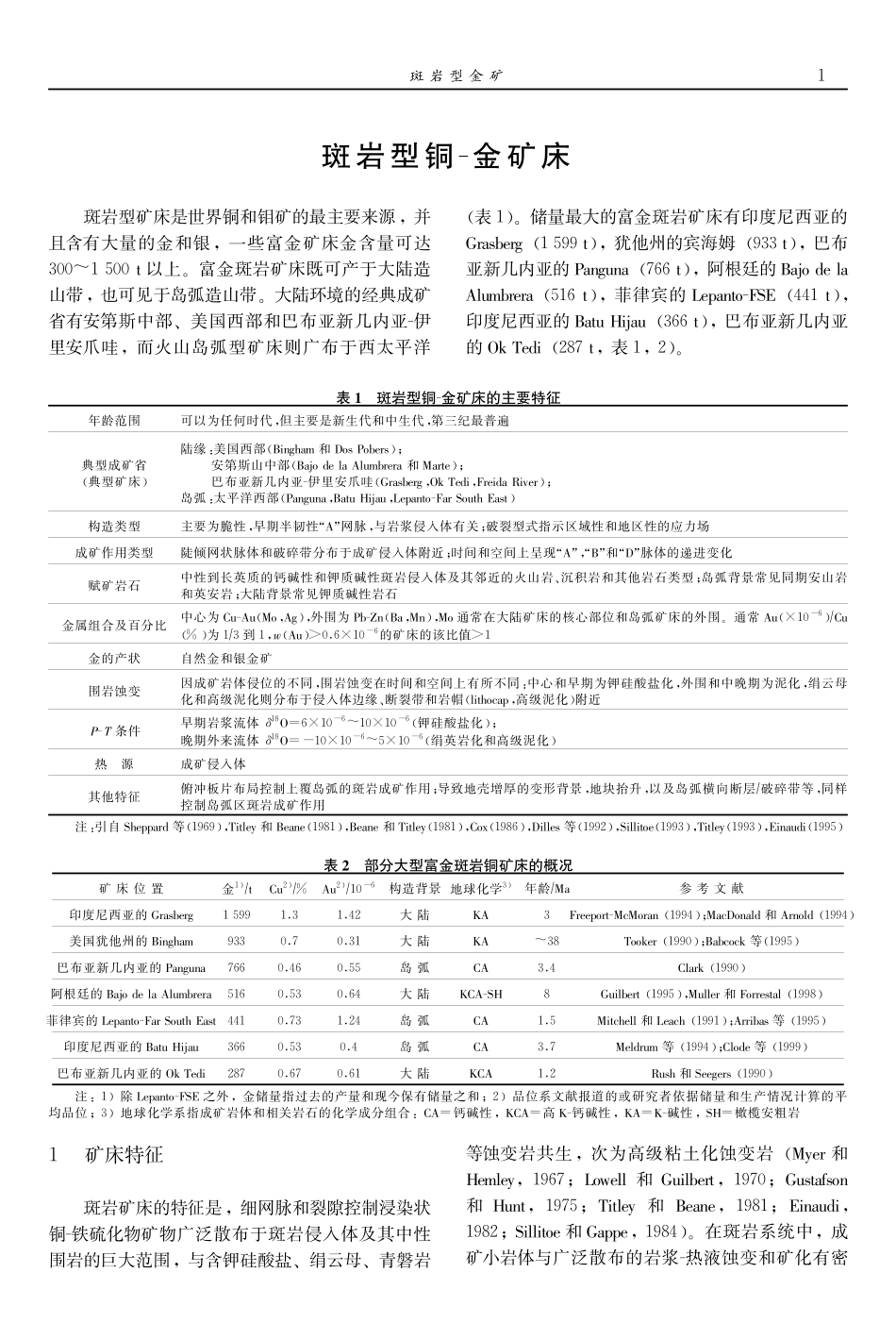 斑岩型铜金矿床_第1页