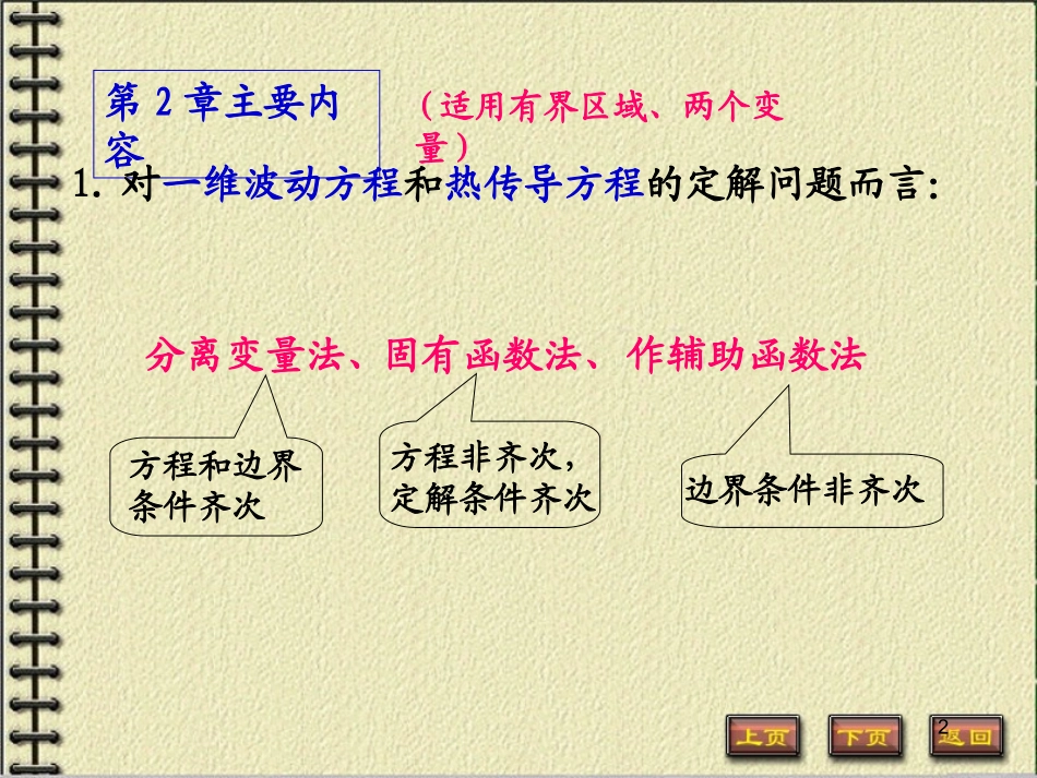 数理方程课程总结 (精简)_第2页
