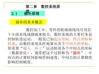 数控机床插补计算