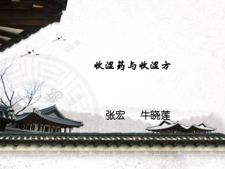 收涩药与收涩方剖析