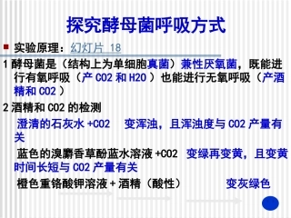 探究酵母菌呼吸方式