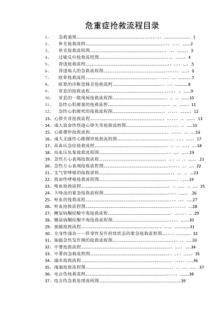 临床各科急救流程图最新13504