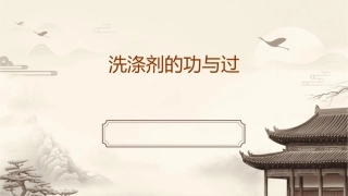 洗涤剂的功与过课件