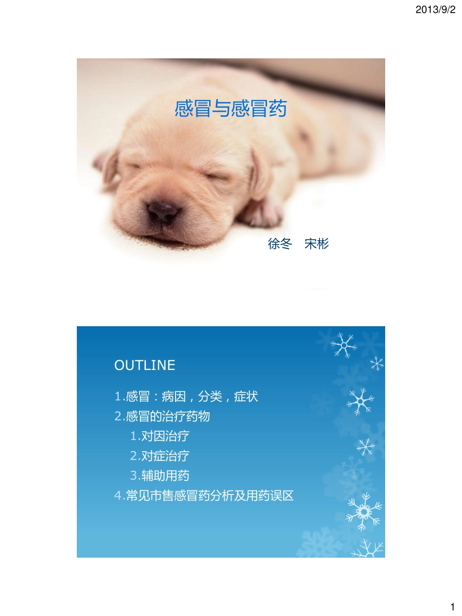 感冒与感冒药x_第1页