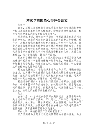 精选学思践悟心得体会范文