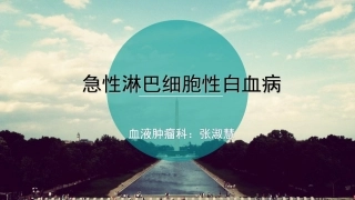 急性淋巴细胞性白血病删减版