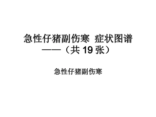 急性仔猪副伤寒-症状图谱-——(共19张)