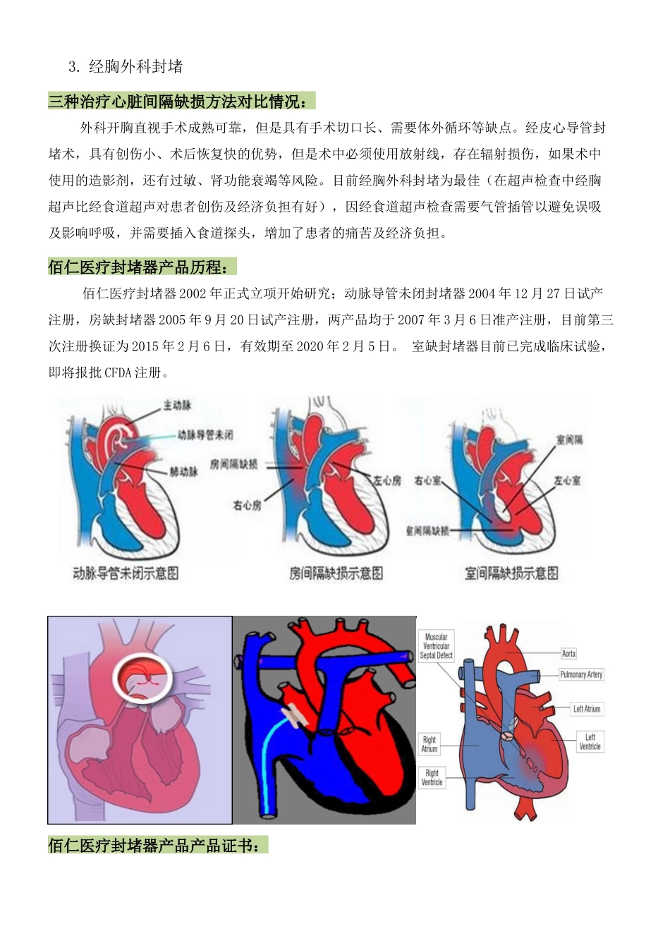 心脏间隔缺损佰仁医疗封堵产品介绍——朱立武_第2页