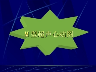 心脏M型超声幻灯