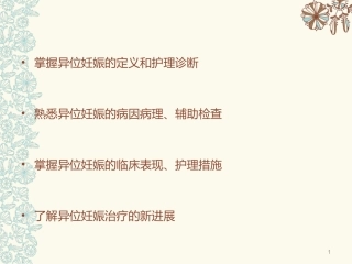 异位妊娠完整版