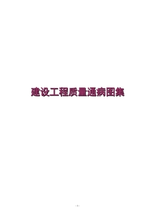 建设工程质量通病图集