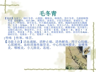 广东中草药分析