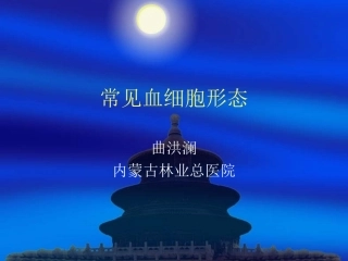 常见血细胞形态