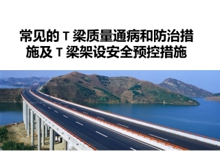 常见的T梁质量通病和防治及安全预控