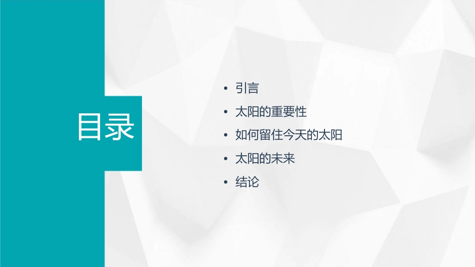 留住今天的太阳课件_第2页