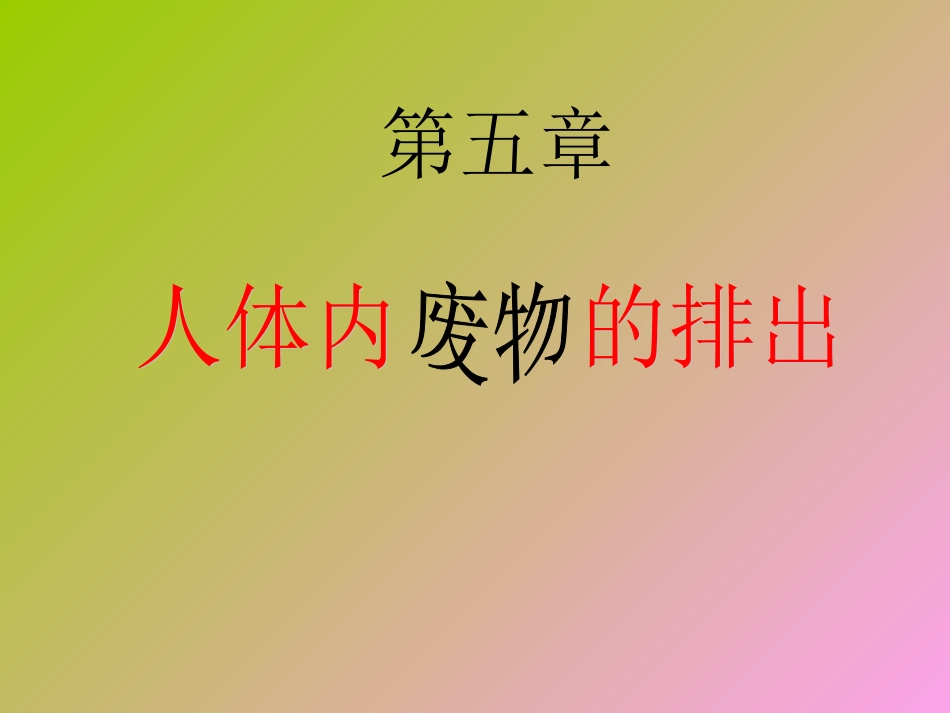 尿液的形成和排出_第1页
