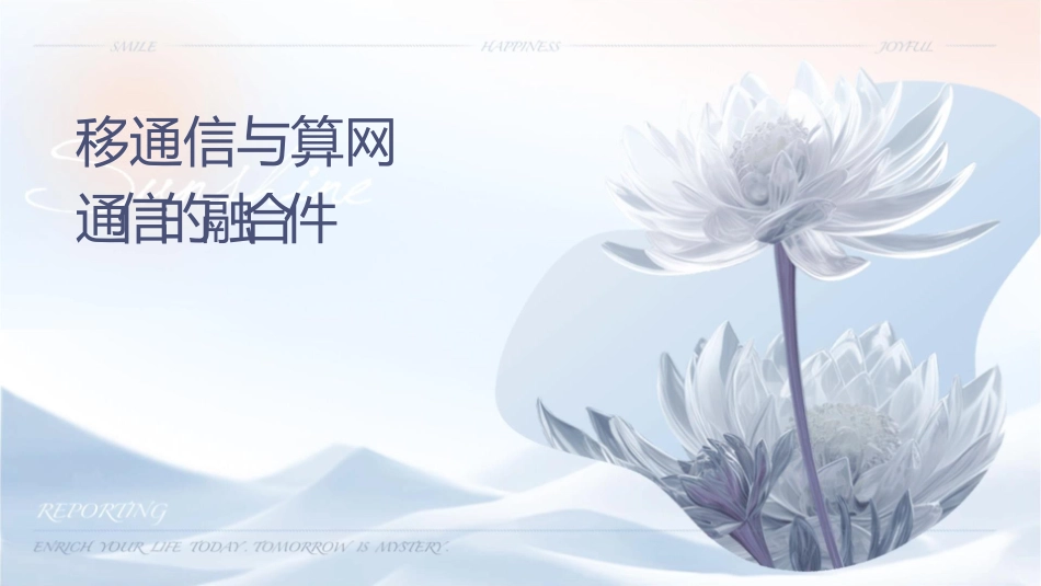 移动通信与计算机网络通信的融合课件_第1页