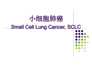 小细胞肺癌2016指南解读