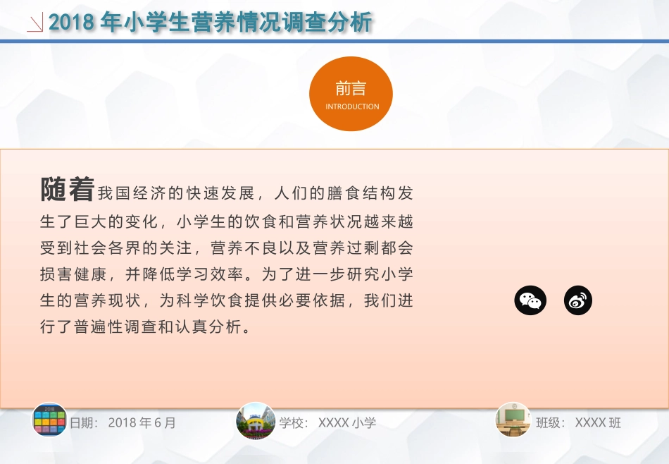 小学生营养情况调查分析PPT模板(精华版)_第2页