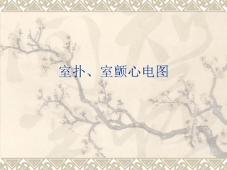 室扑、室颤心电图