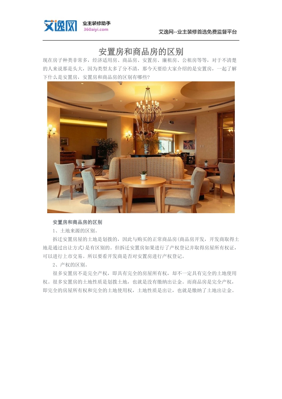 安置房和商品房的区别_第1页