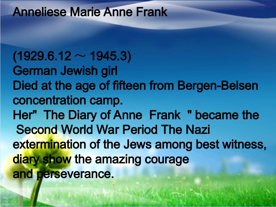 安妮日记ppt_第3页