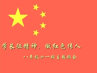 学长征精神-做红色传人分析