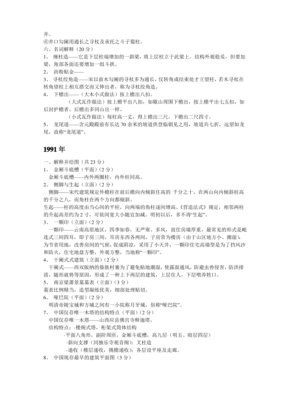 考研真题东南大学建筑学历年真题汇总_第2页